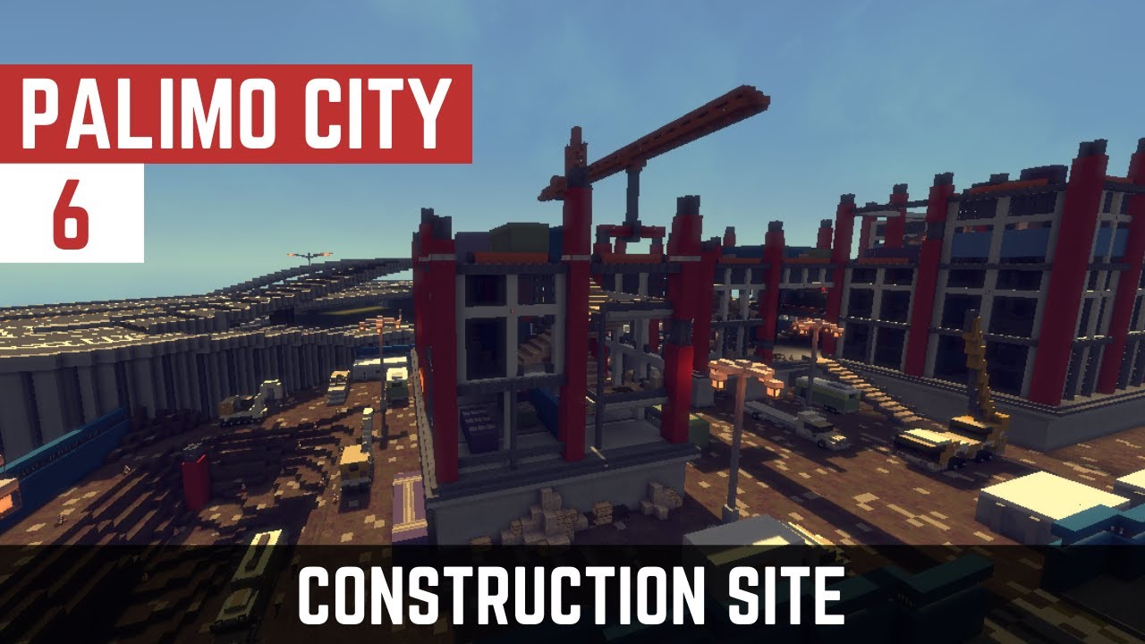 Minecraft Let’s Build A City Timelapse – E6 – Construction Site ...
