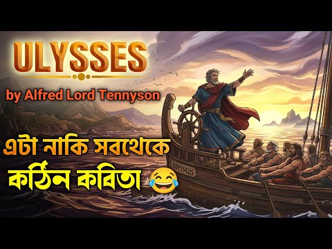 Ulysses by Alfred Lord Tennyson Summary in Bangla | Ulysses কবিতা নাকি কঠিন🤣