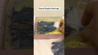 Tassel Denim Earrings Tassel Denim Earrings