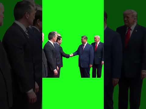 Chinese president greeting  Green Screen #capcut #capcutpioneer #pioneertemplate #china #trump