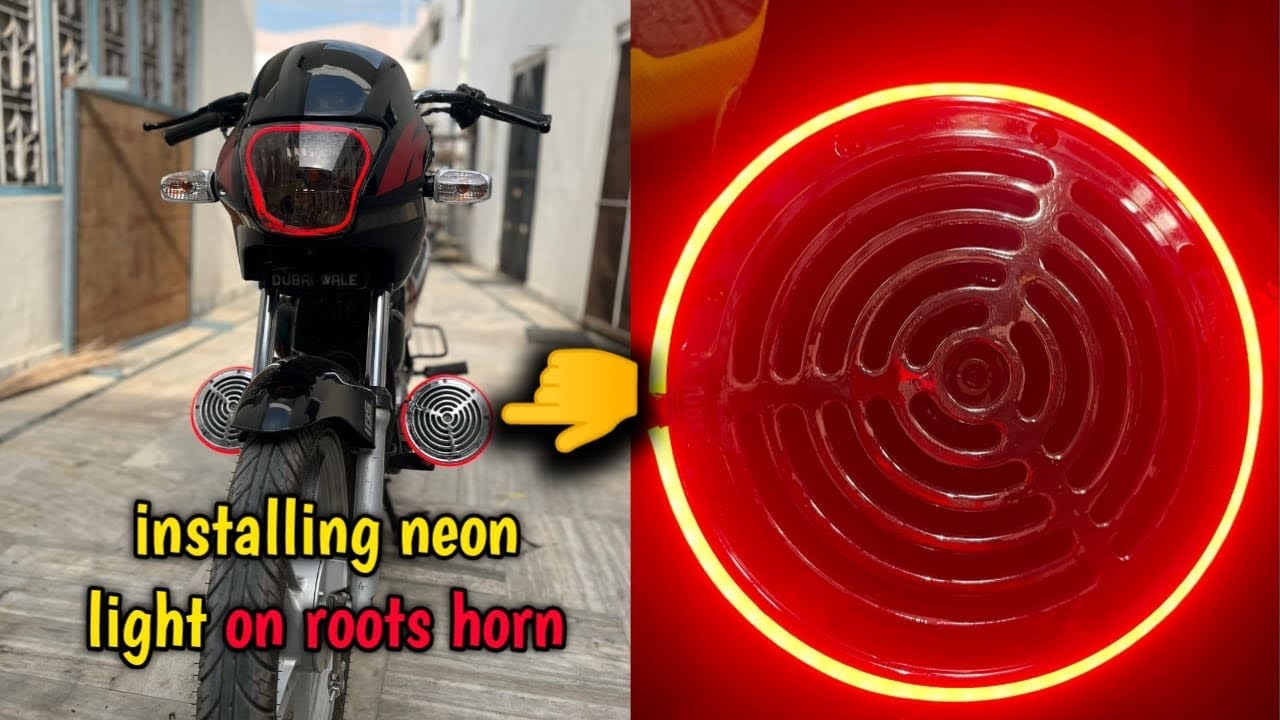How to install neon lights on Horn?🚨😍 