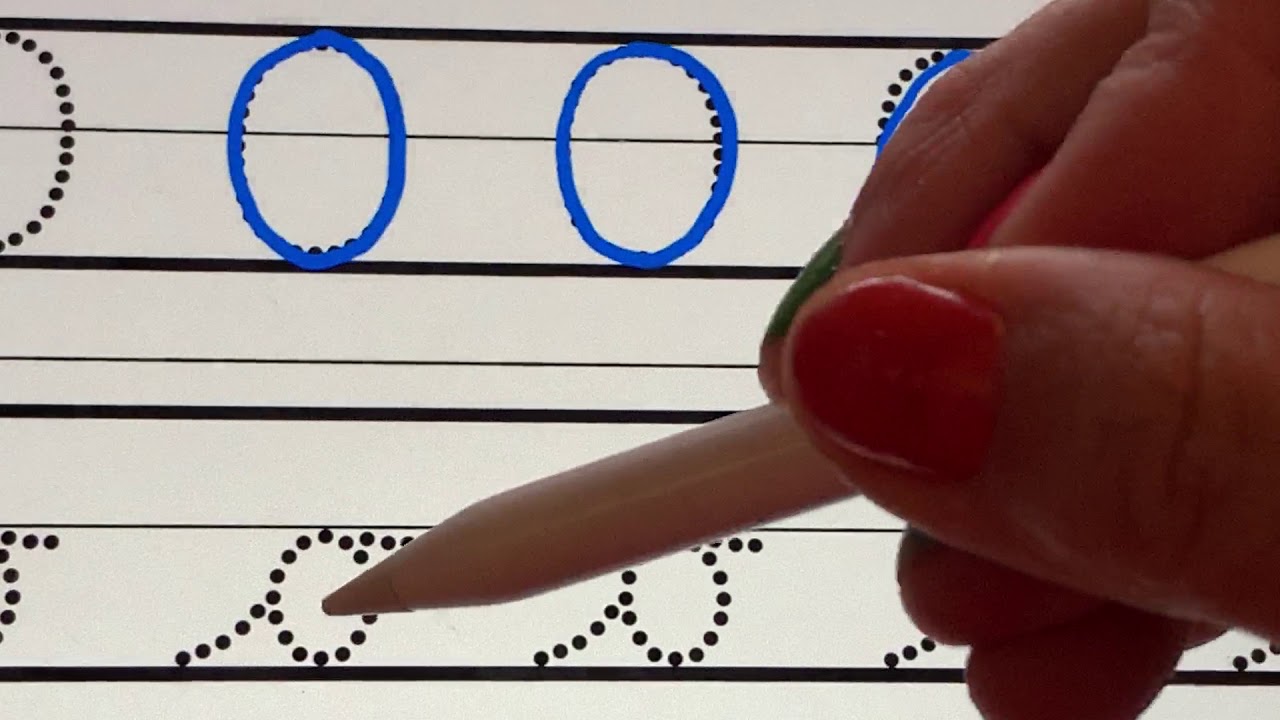 Joined Handwriting: Letter O - How to Write in Cursive - The Learning ...