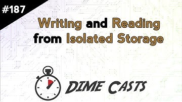 Writing and Reading from Isolated Storage