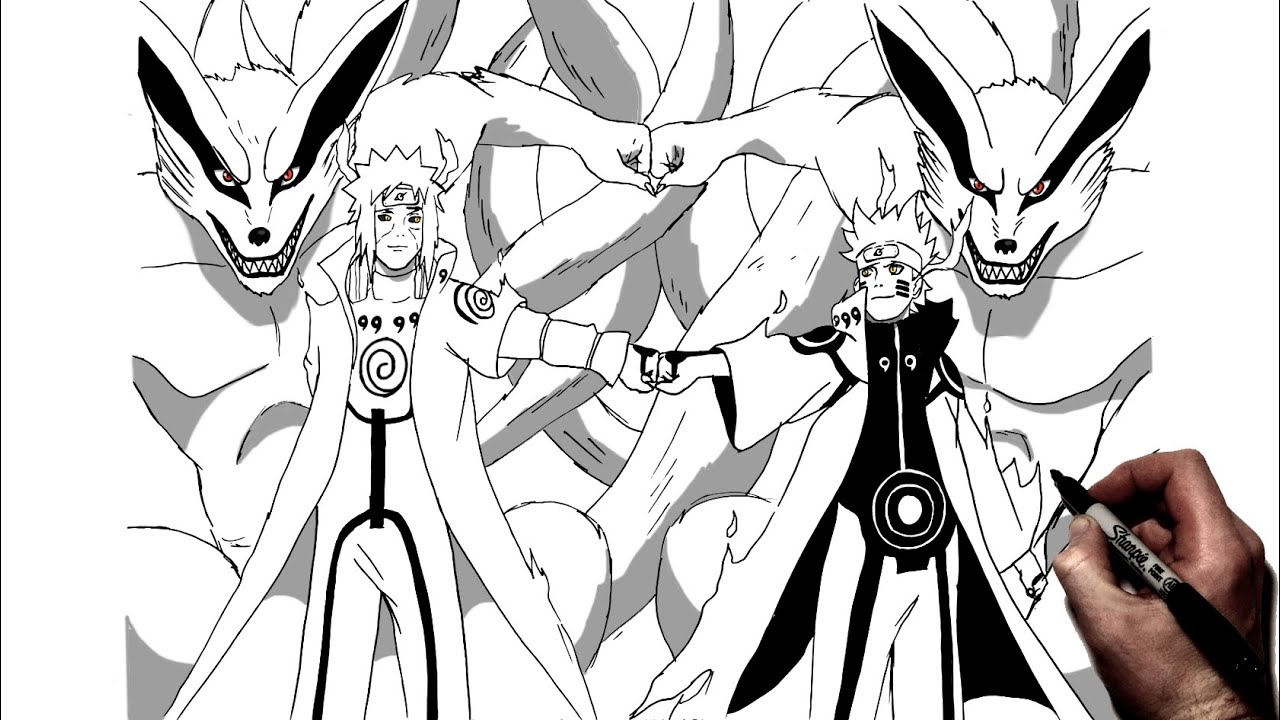 Speed Drawing-Minato Namikaze (Desenhar Anime)  Naruto uzumaki hokage,  Naruto, Wallpaper naruto shippuden