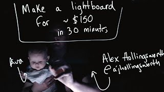 How to Build your Own LIGHTBOARD / Light board DIY Fast and Easy
