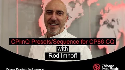 CP86 Series CPLinQ Presets and Sequencing