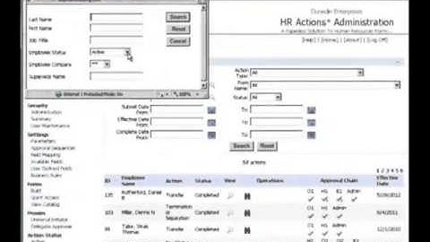 Search Capabilities of Sage HRMS HR Actions