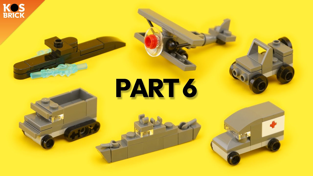 Lego Military Mini Vehicles - Part 6 (Tutorial) 