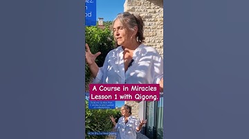 ACIM Lesson 1: Nothing that I see means anything #acim #acimlessons #qigong #acimworkbook
