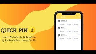 Quick pin - notes in notification app demo screenshot 2