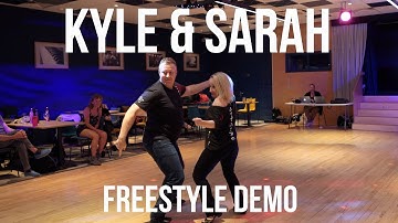 Kyle Redd and Sarah Vann Drake - West Coast Swing freestyle at Bristol City Swing, UK 2022