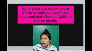 LESSON 7 - GENETICALLY MODIFIED ORGANISMS (GMO) //GROUP 1