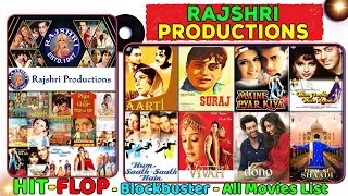 Rajshri Productions Hit and Flop All Movies List | Box Office Collection | All Films Name List