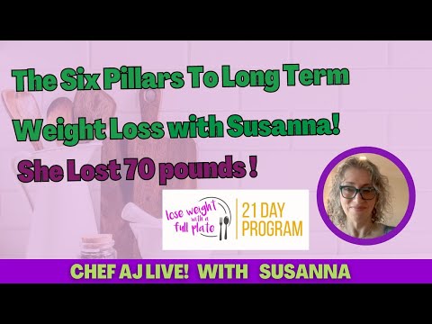 The Six Pillars To Long Term Weight Loss with Chef AJ And Susanna (who lost over 70 pounds each)!