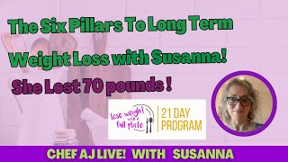 The Six Pillars To Long Term Weight Loss with Chef AJ And Susanna (who lost over 70 pounds each)! by CHEF AJ 12,408 views 1 month ago 2 hours, 48 minutes