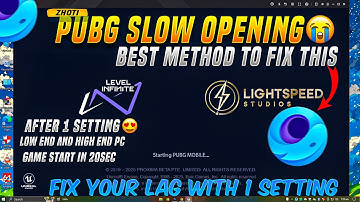 Boost Your PUBG Mobile Experience🚀: Fix Slow Opening on Gameloop for Instant Load Times! ✅