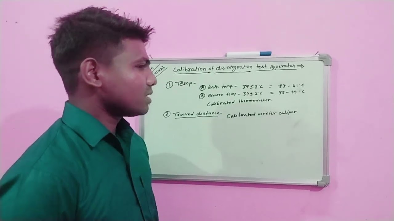Calibration of disintegration test apparatus (Kaise karte hai D.T ka calibration)...