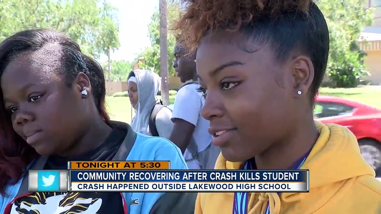 Students honor high school senior killed in crash outside school in St ...
