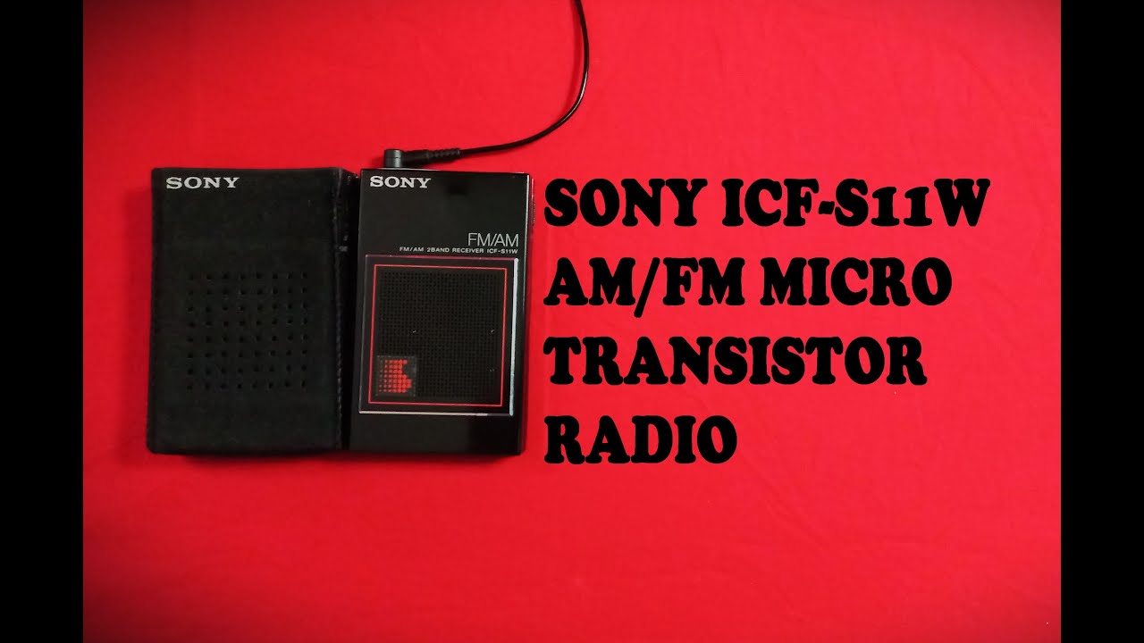 SONY ICF-S11W AM/FM MICRO TRANSISTOR RADIO 