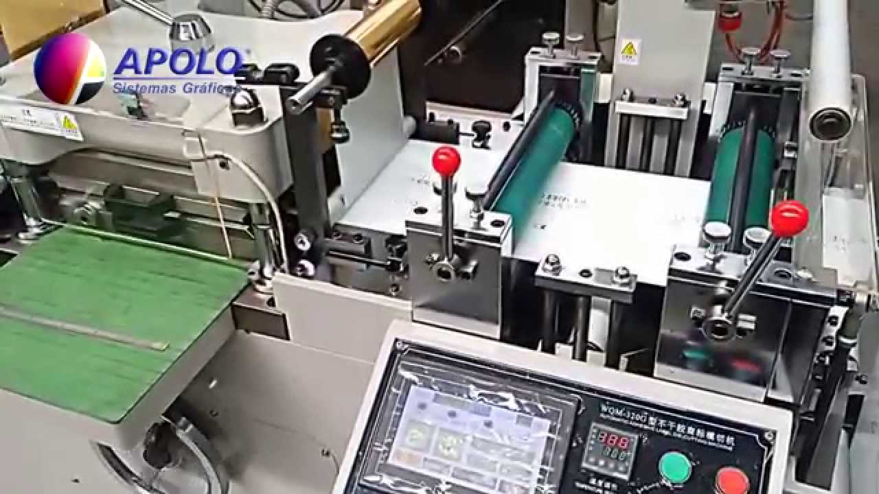 Apolo - LabelFinish - Maquina de Corte com Facas Planas (Batida) com Hot Stamping
