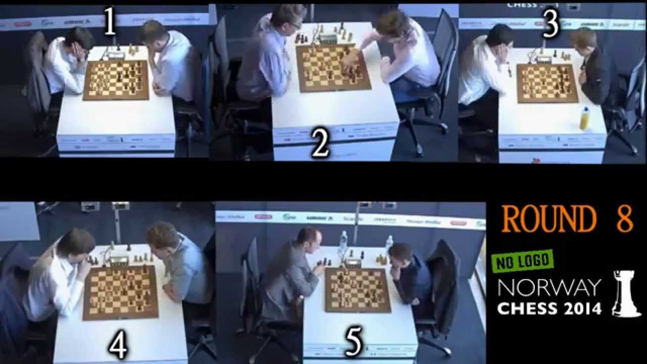 Vladimir Kramnik vs Fabiano Caruana - Norway Chess 2014 - Time Lapse (Fight  for the Top) 