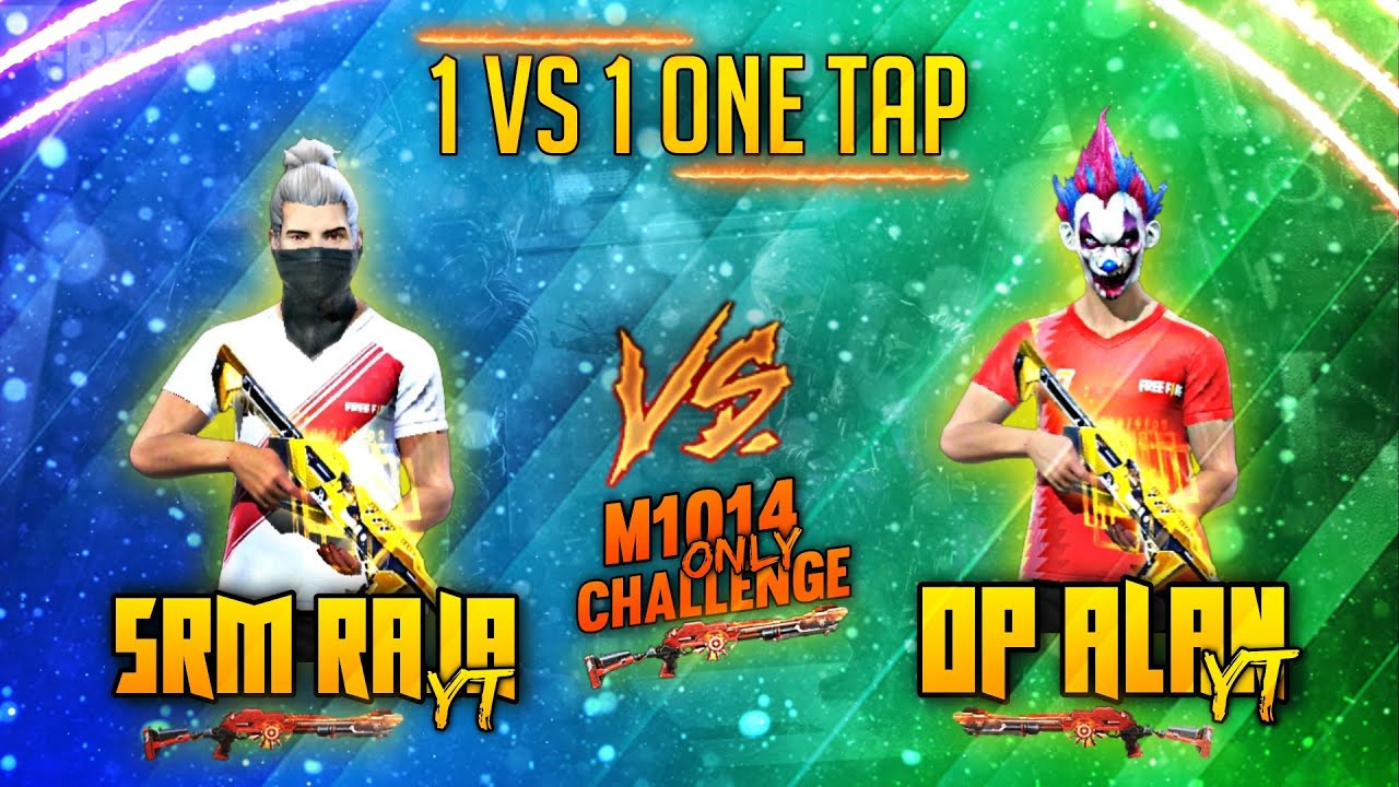 SRM GAMING VS ALAN 444 1VS1  M1014 ONE TAP CHALLENGE // SRM GAMING TAMIL