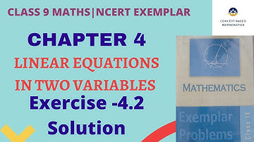 NCERT Exemplar Exercise 4.2 Solution Ch 4 Class 9 Maths|Linear Equations in Two Variables Ex 4.2|