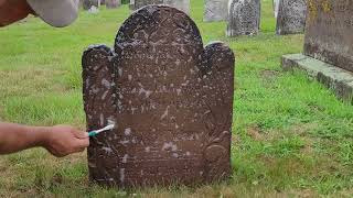 1765 Headstone Cleaning  Samuel Hatheway (ASMR)