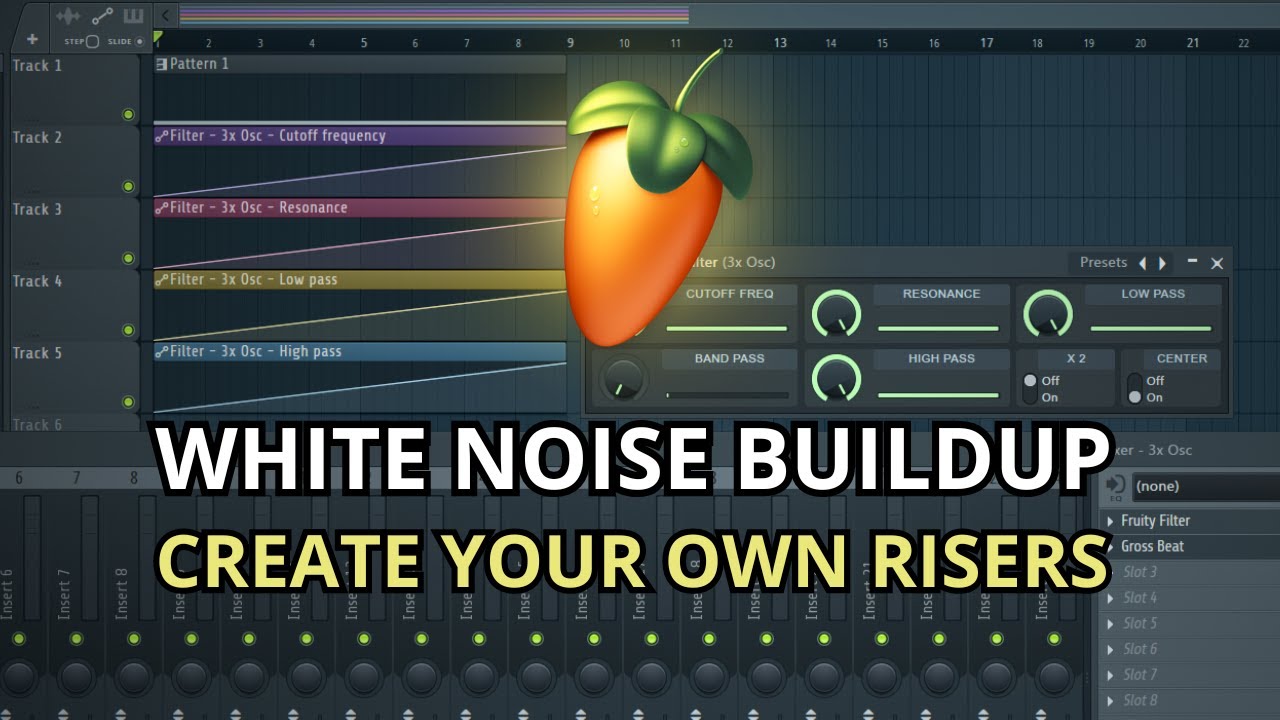 FL Studio How to Make Your Own Custom White Noise Risers YouTube