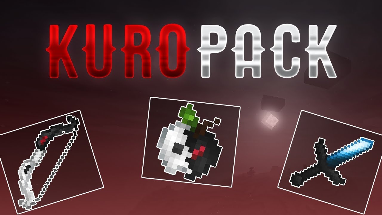 MINECRAFT PVP TEXTURE PACK - KURO 32X REVAMP - UHC/KOHI - YouTube