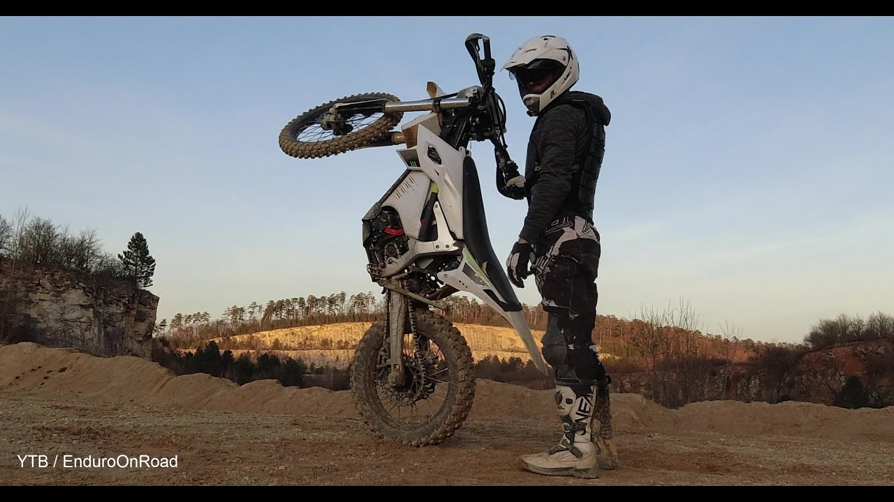 Electric Enduro Dirt Bike Hill Climb Quarry Ride YouTube