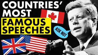 Most famous speeches of America, UK and Canada