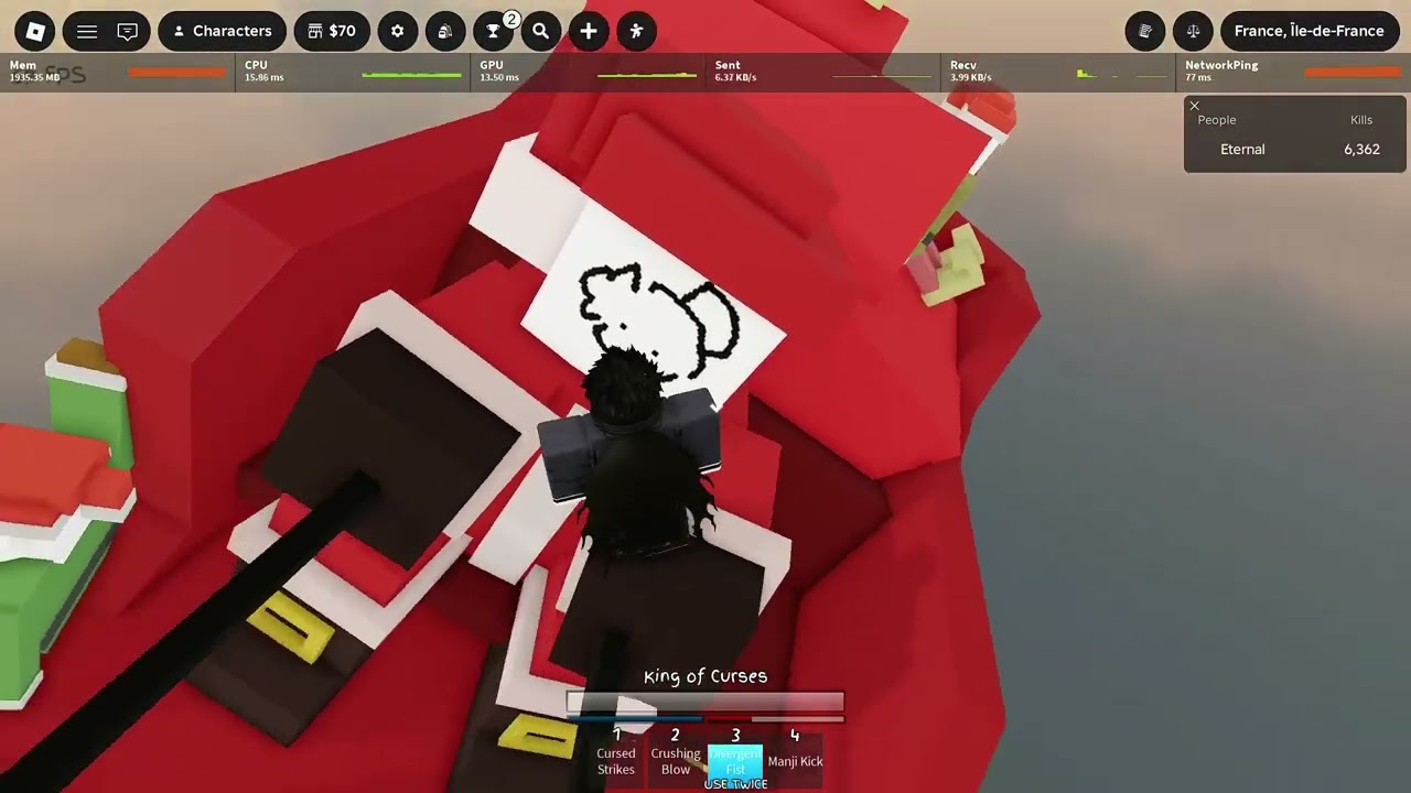 santa on shenanigans map