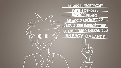 Energy balance explained - in one minute