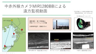 中赤外線カメラMIR1280BBによる遠方監視動画
