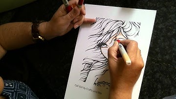 Copic Colouring Facial Features