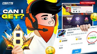 Can I Get Prime 8 Level Badge ☠️| By Playing Solo Tournament 🔥| Shreyash!op