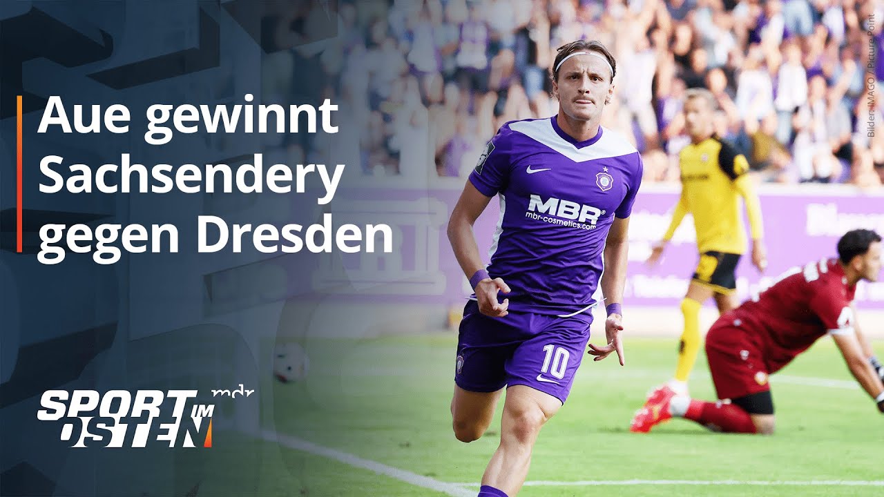 Aue gewinnt Sachsen-Derby und übernimmt Drittliga-Spitze | MDR