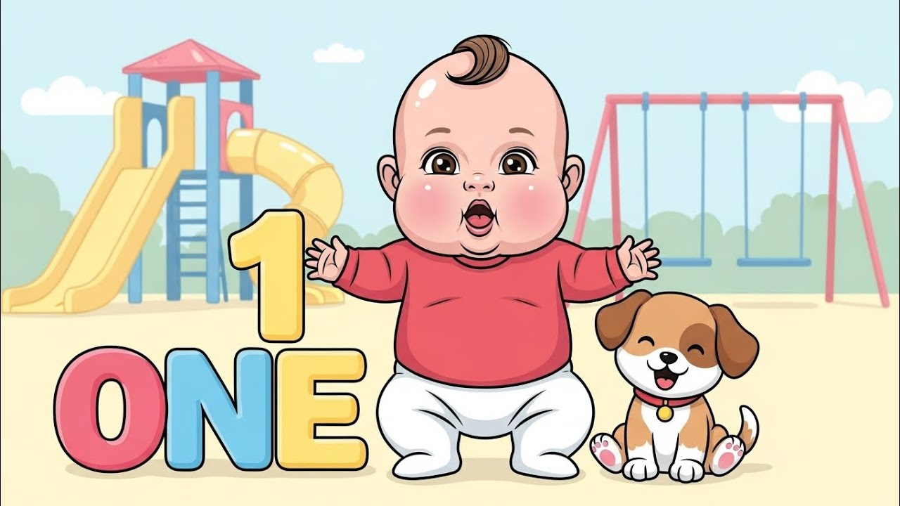 Learn Numbers 1–10 for Kids | Baby & Puppy Counting Song