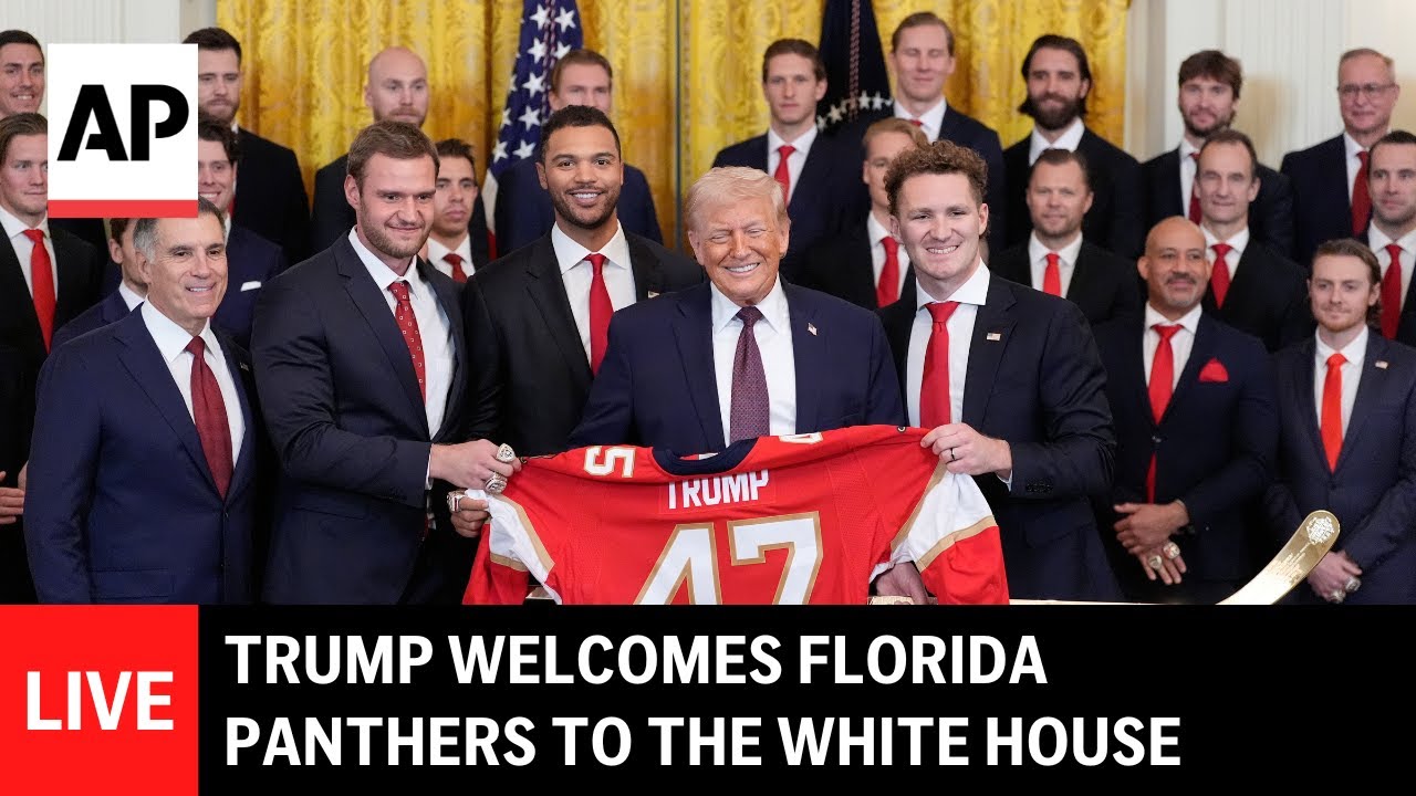 LIVE: Trump welcomes 2025 Stanley Cup champions Florida Panthers to White House