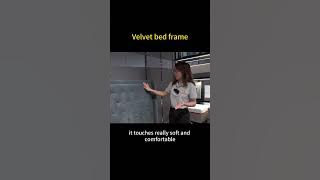 amazing velvet bed frame!#shorts