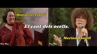 Montserrat Caballé i Marina Rossell - El cant dels ocells. (1980)