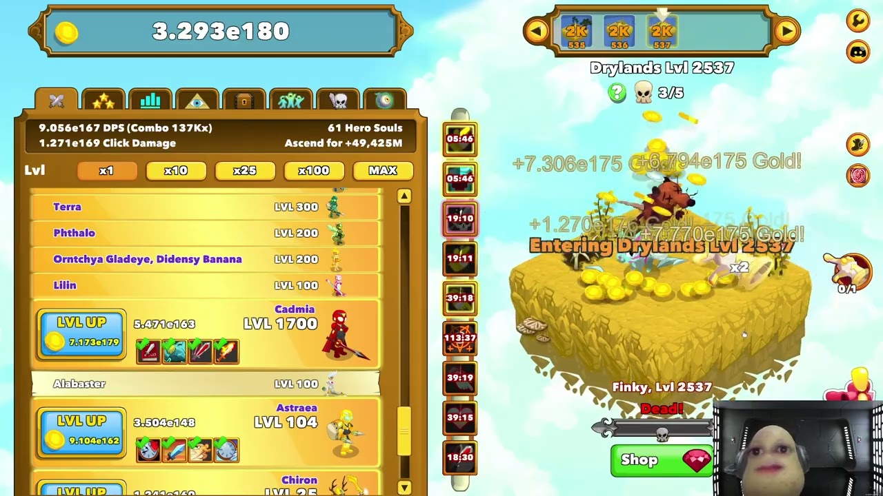 Let's Play Clickerheroes #86 - prepared for idle gains