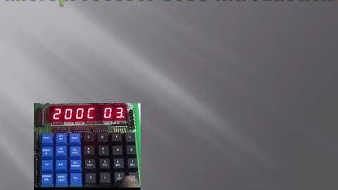 Microprocessor 8085 Introduction