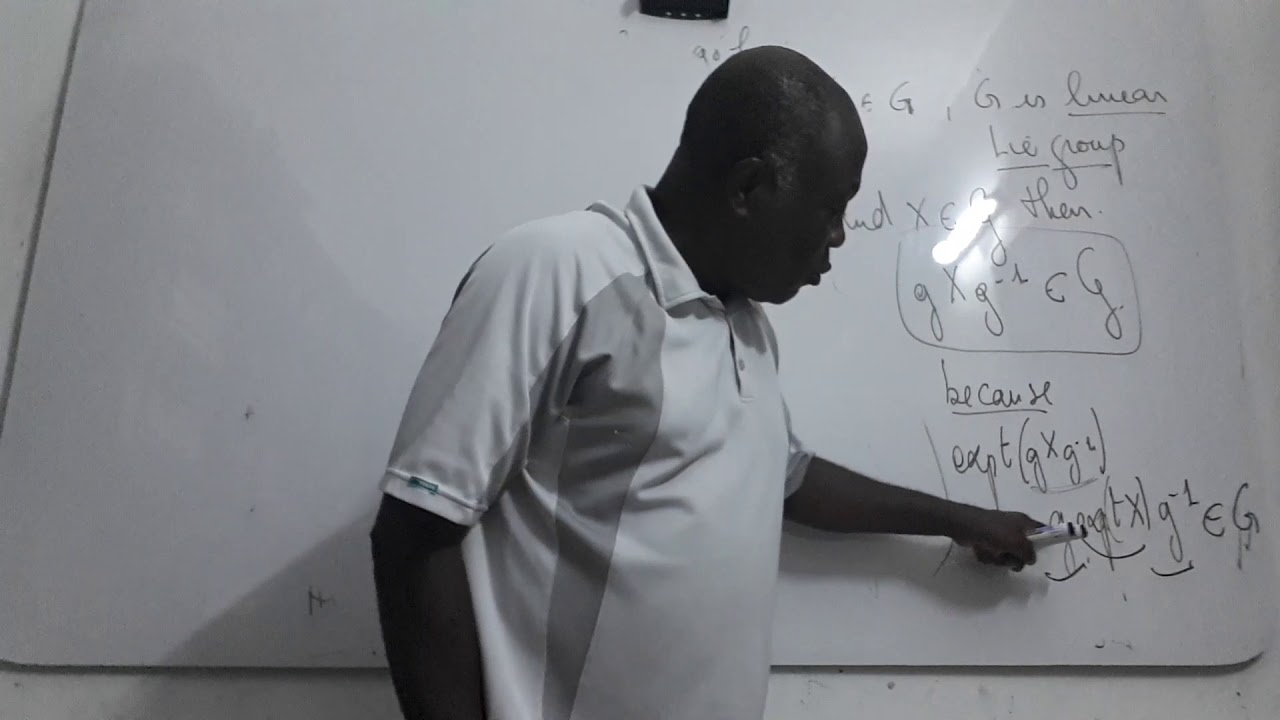Representation of lie algebra youtube
