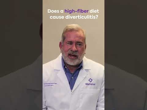 Does a high-fiber diet cause diverticulitis?