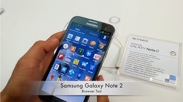 Samsung Galaxy Note 2 - Browser Test