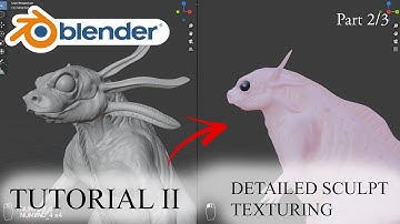 Blender Beginner Tutorial - How to make your own Monster Toy Part 2/3 (Detailed Sculpt, Texturing)