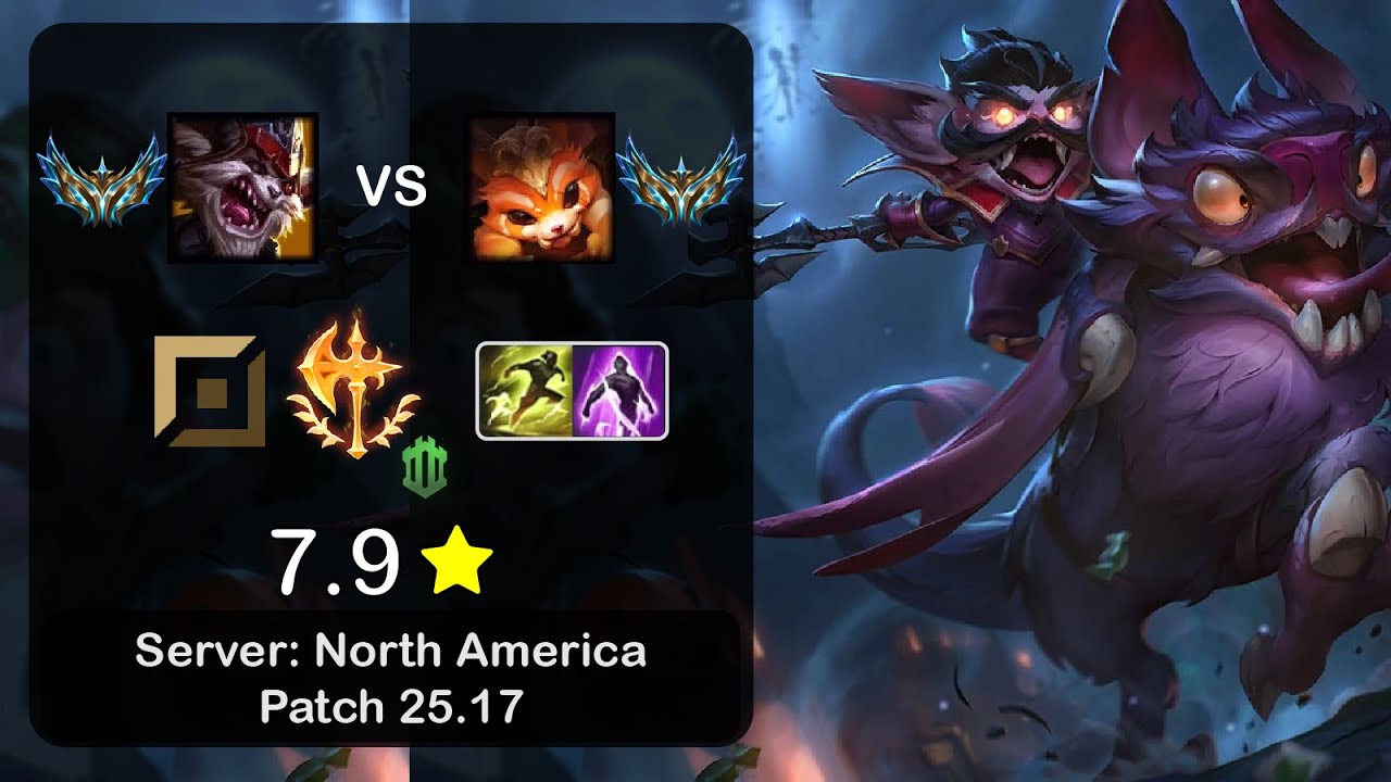 Kled Top vs Gnar - NA Challenger - Patch 25.17
