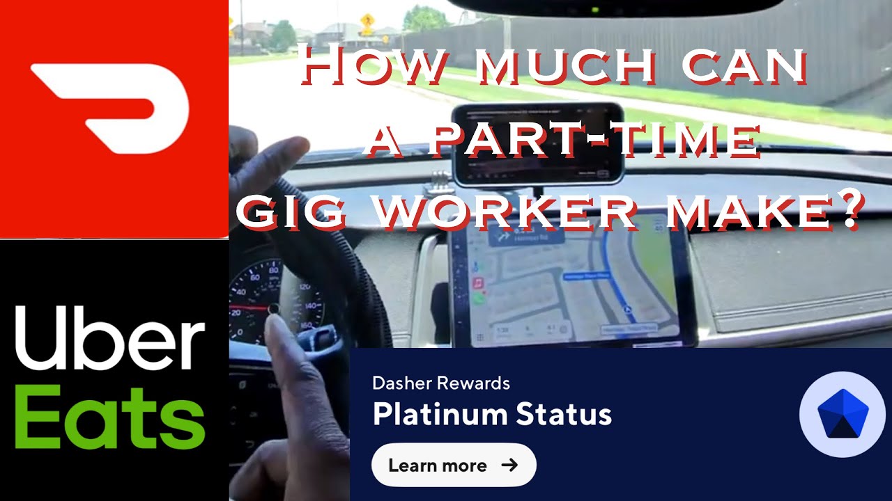 How much can a part-time gig worker make? (Pt 1) | DoorDash | Uber Eats ...